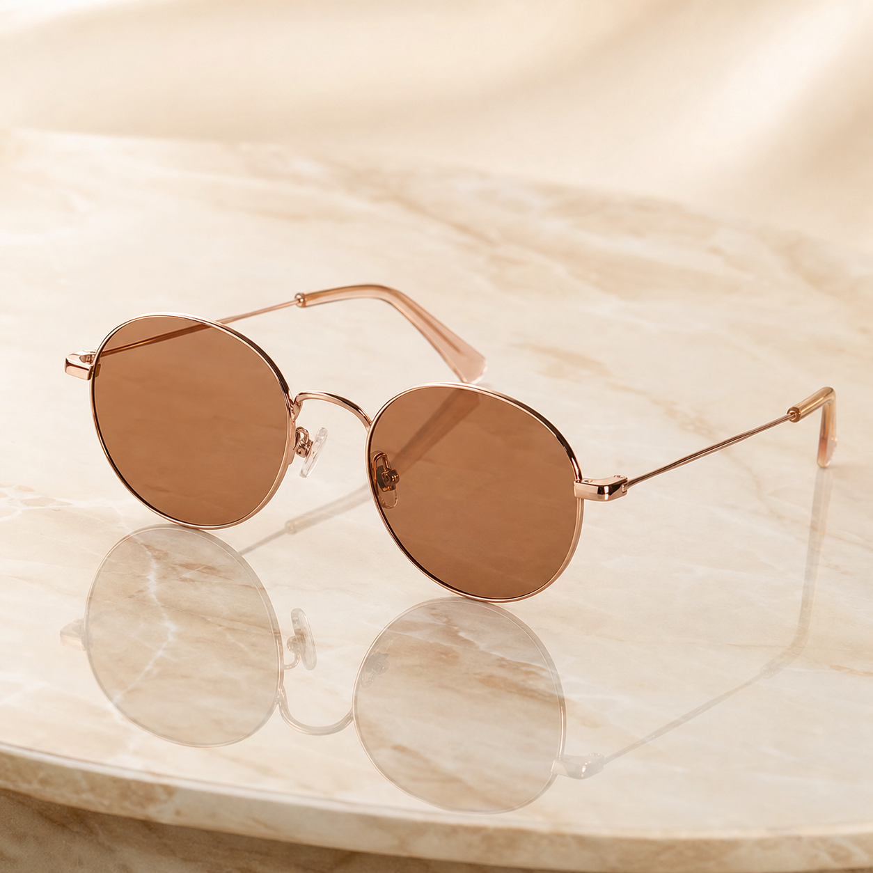 Lunettes de soleil demi-titane ultra-légères — Polarisées style vintage
